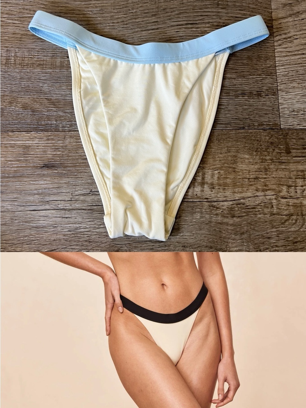 Monday Swimwear Santorini Bottom in Blue and White